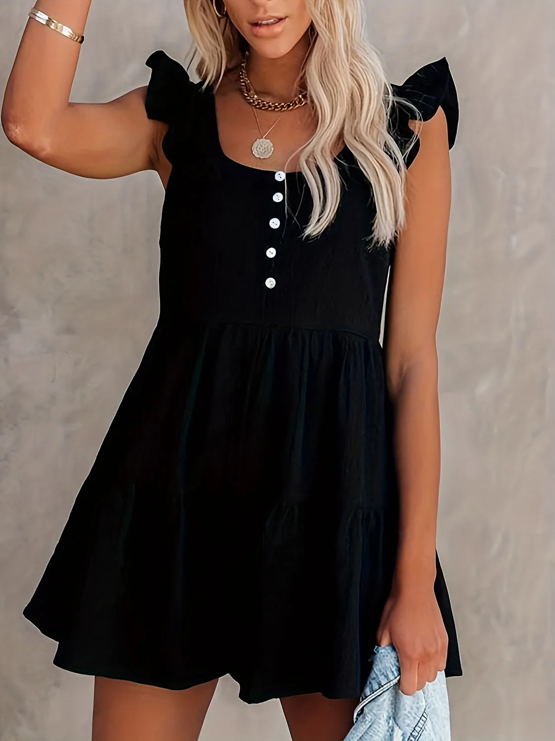 🌼 Full Size Ruffled Scoop Neck Sleeveless Romper 🌼