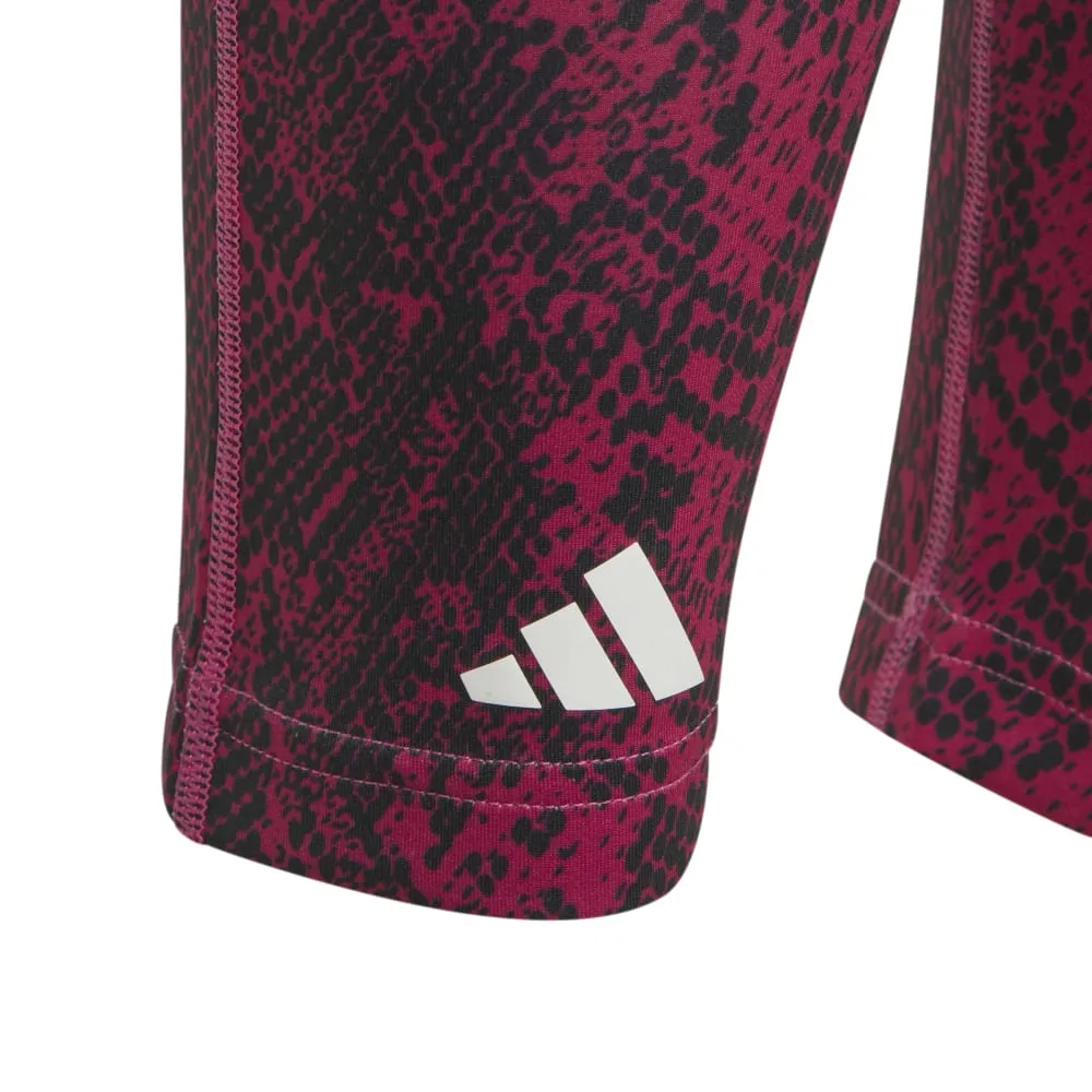 adidas Aeroready Animal Print Optime 7/8 High Rise Pocket Kid's Tights G TI AOP OPT TG