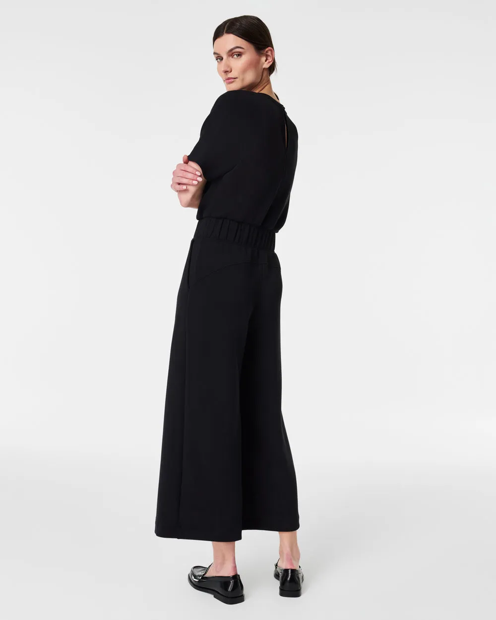 AIRESSENTIALS CROP WIDE LEG JUMPSUIT