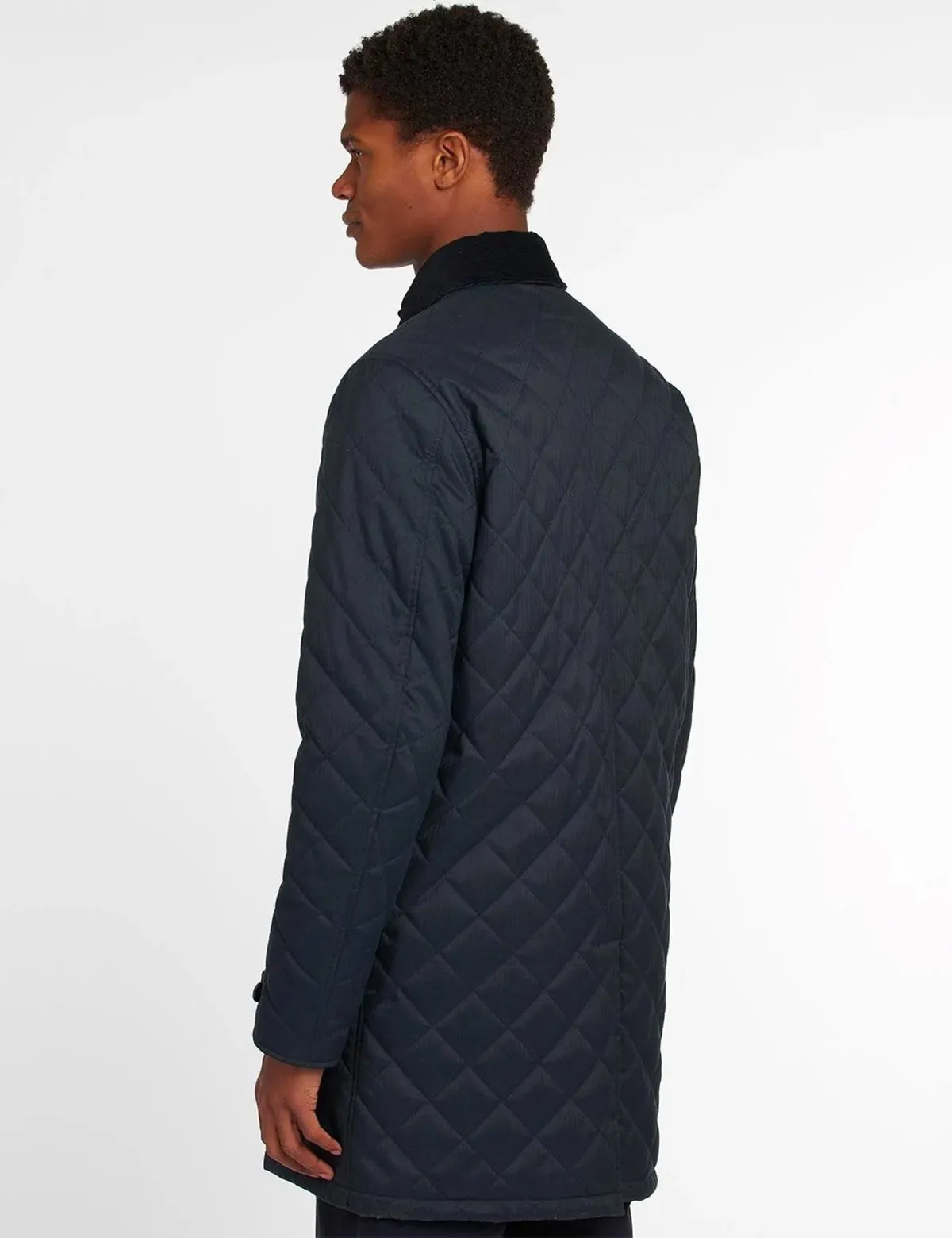 Barbour Men's Quilted Mac Jacket - Navy