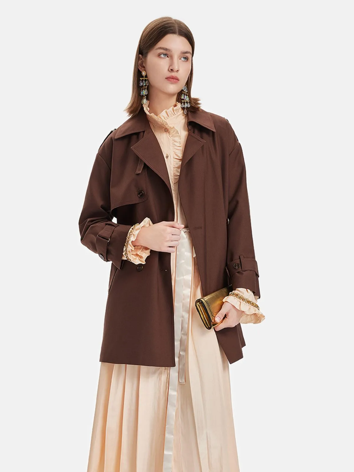 Classic Lapel Oversized Trench Coat