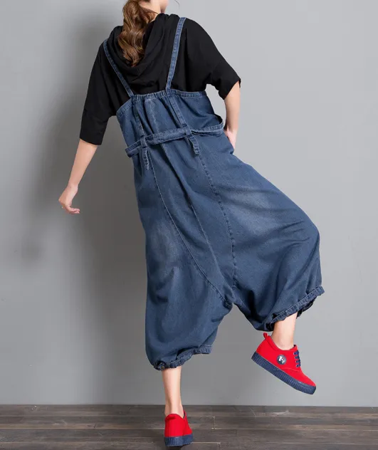 Denim Casual Spring Denim Overall Loose Women Jumpsuits QYCQ35