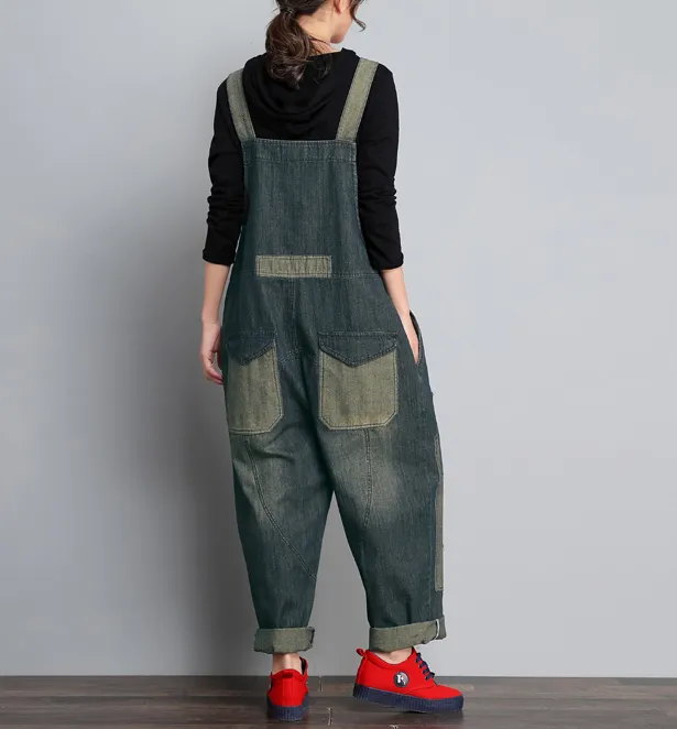 Denim Casual Spring Denim Overall Women Jumpsuits QY12