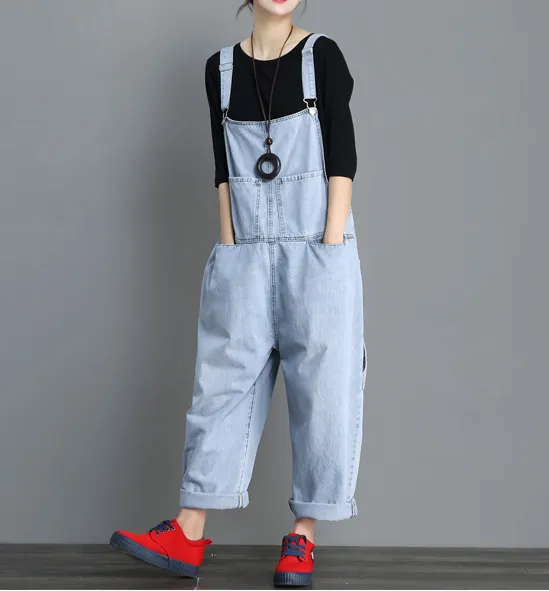 Denim Casual Spring Denim Overall Women Jumpsuits QY6