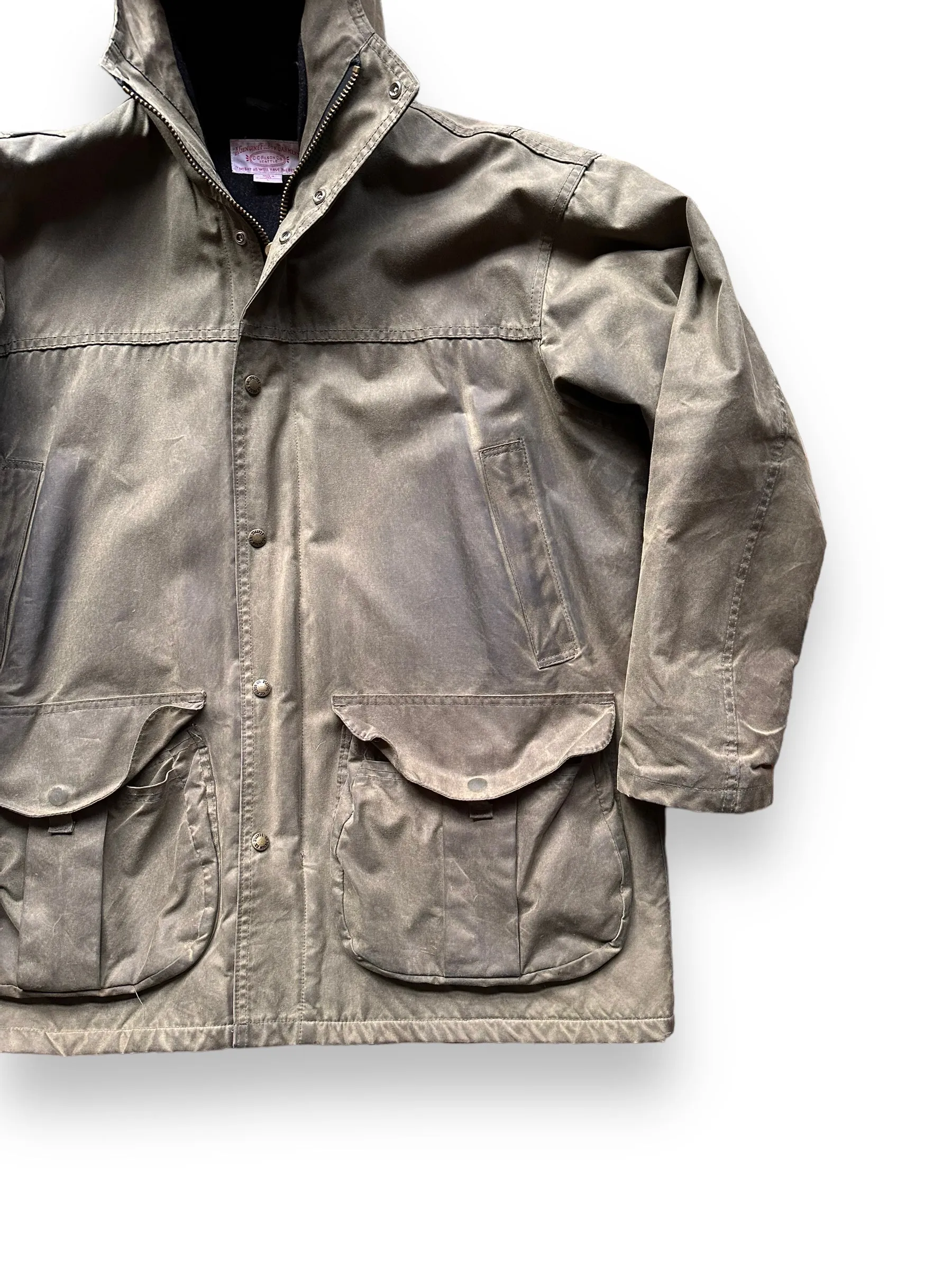 Filson Foothills Parka SZ L |  Filson Tin Cloth Jackets Seattle | Barn Owl Vintage Clothing Seattle