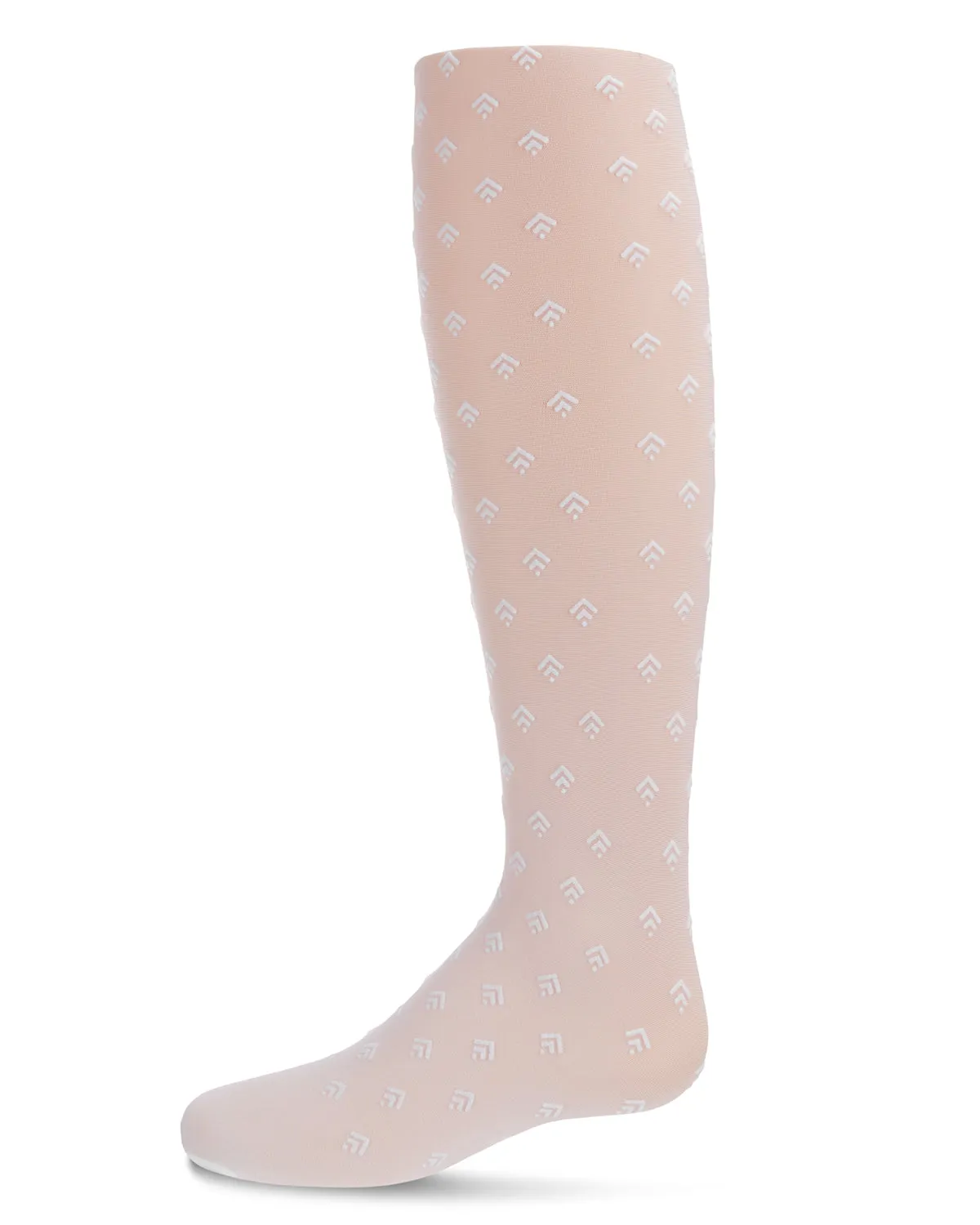 Girl's Flocked Arrow Sheer Tights