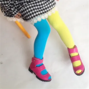 Girls Two Tone Tights