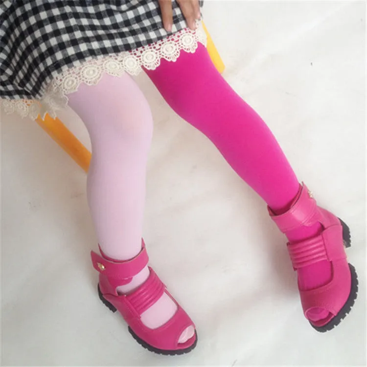 Girls Two Tone Tights