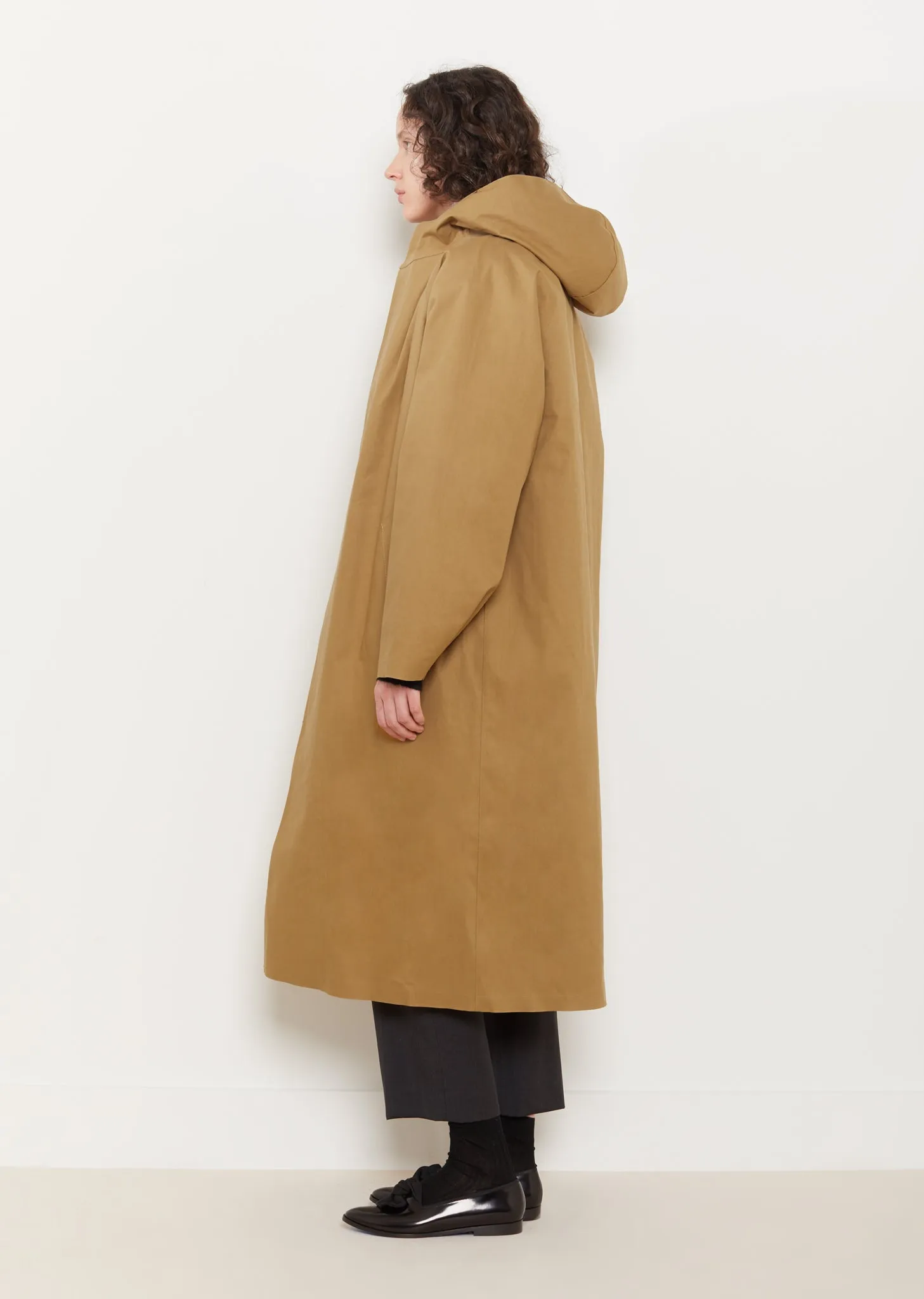 Hooded Removable Lamb Fur Lined Coat