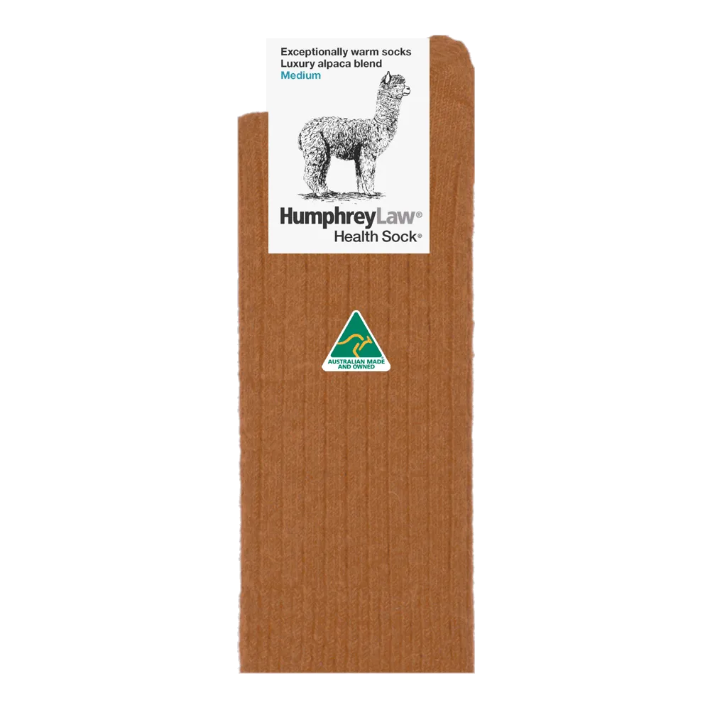 Humphrey Law - Alpaca Health Sock - Nutmeg