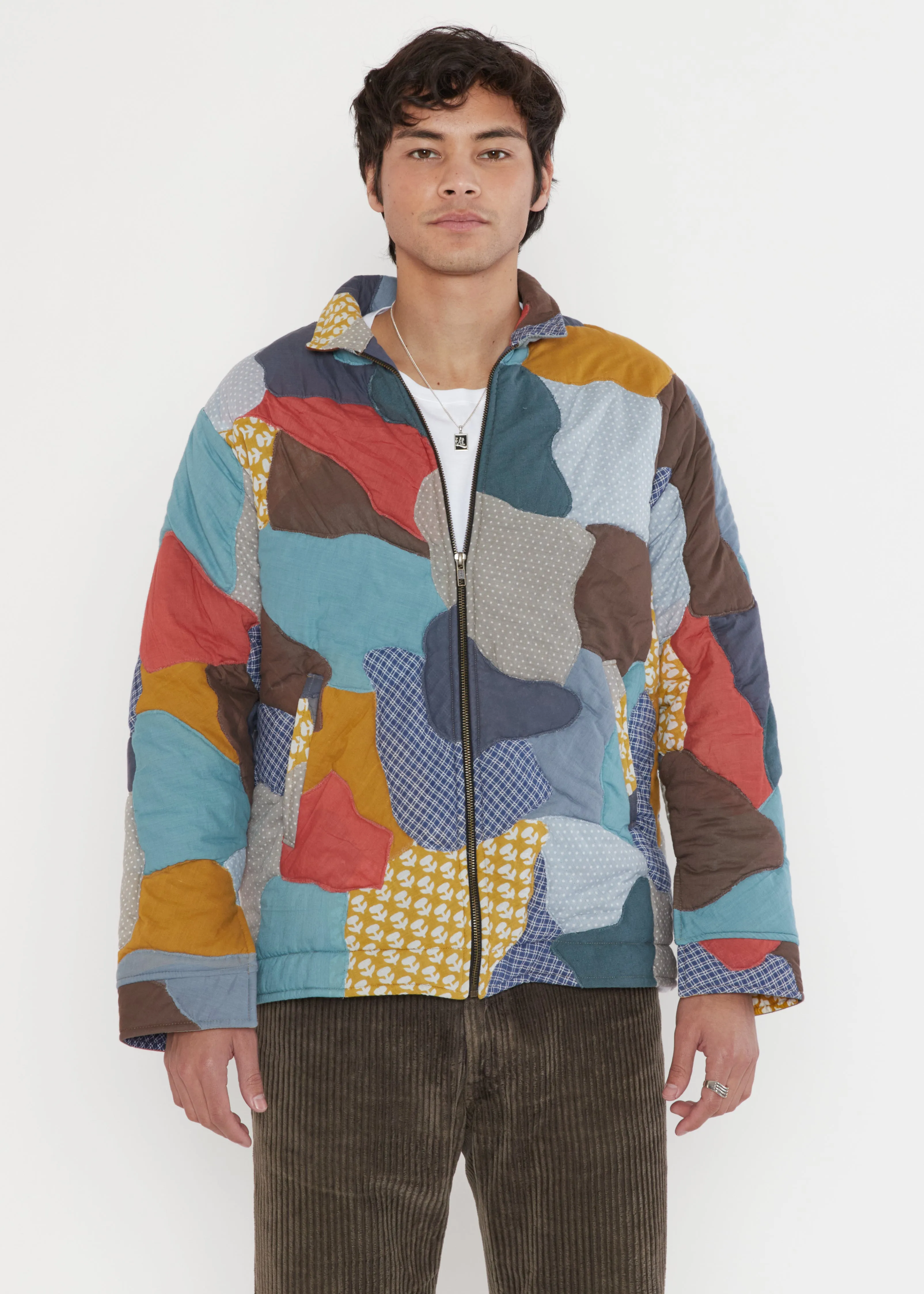 Jasmeet Quilted Patchwork Jacket