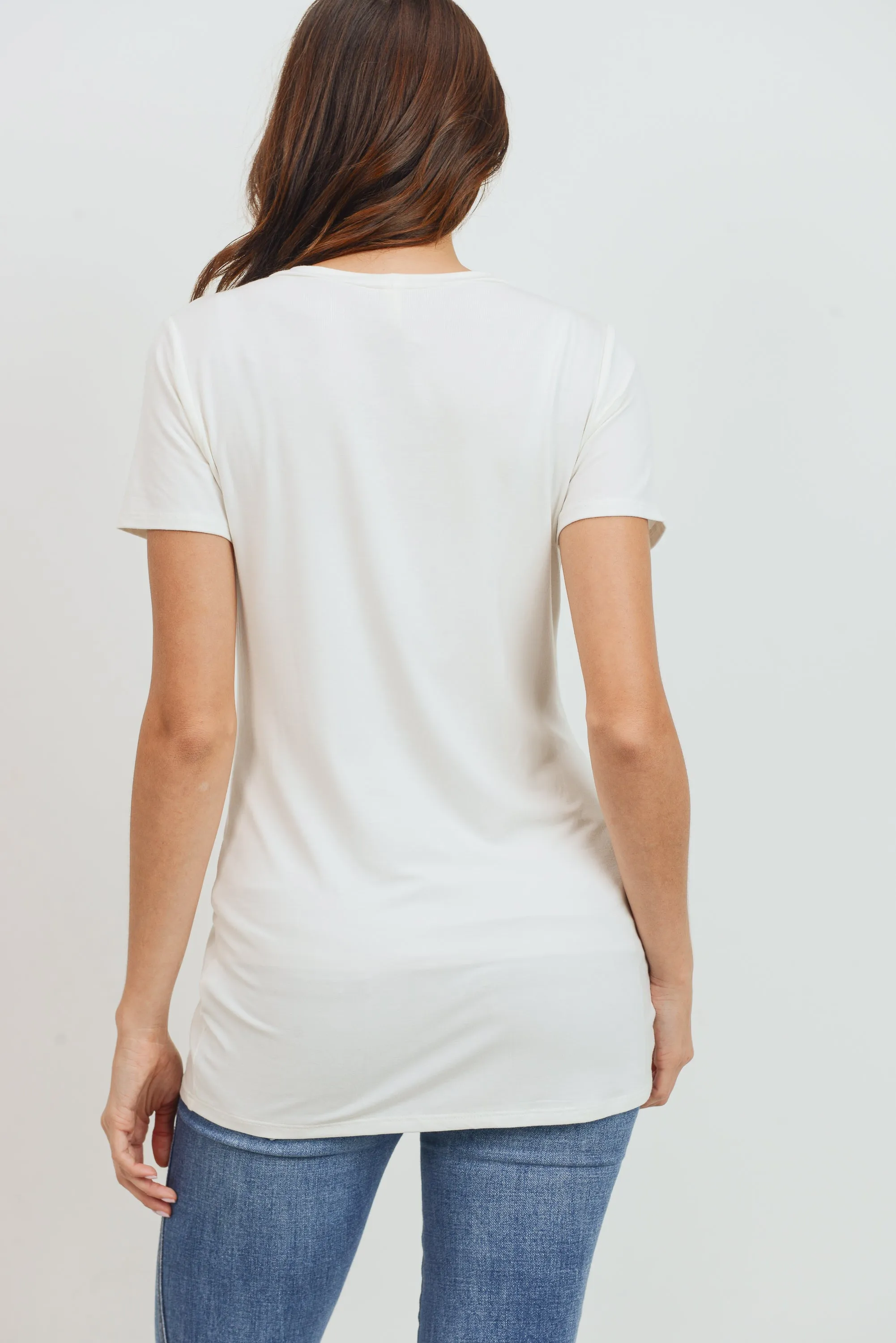 Jersey Scoop Neck Tee