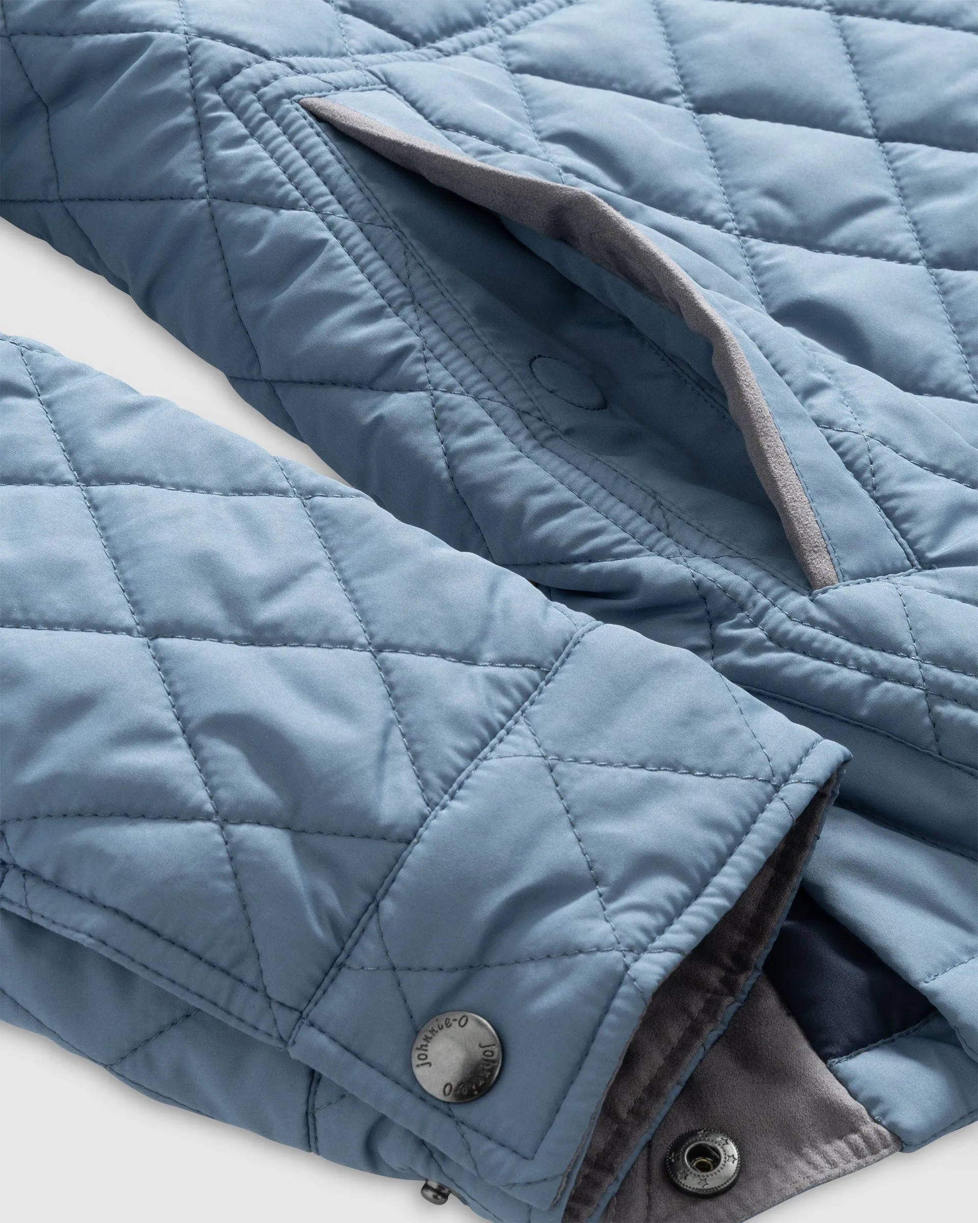 Juno Quilted Snap Jacket in Sailor by Johnnie-O