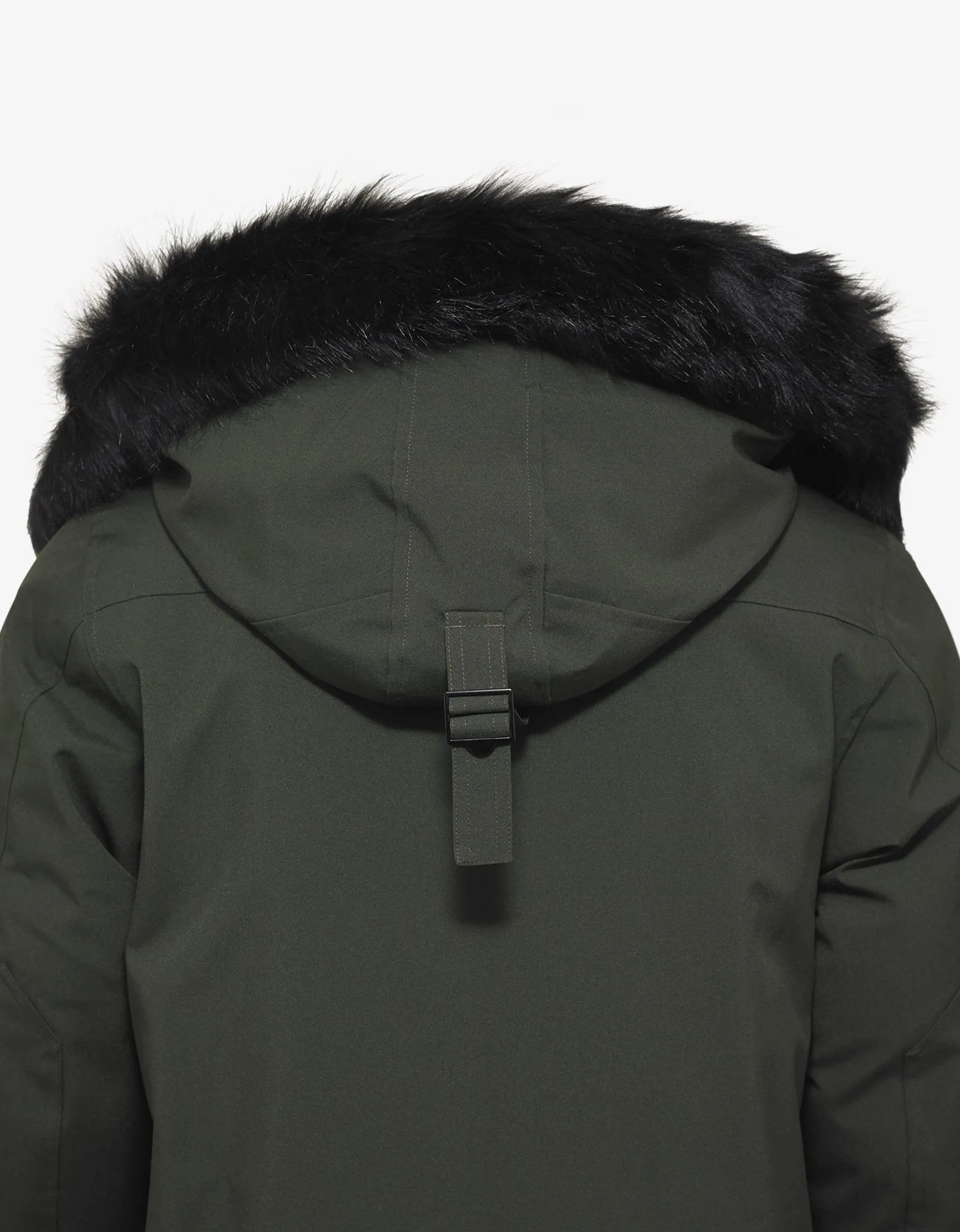 Khaki Long Down Parka Jacket