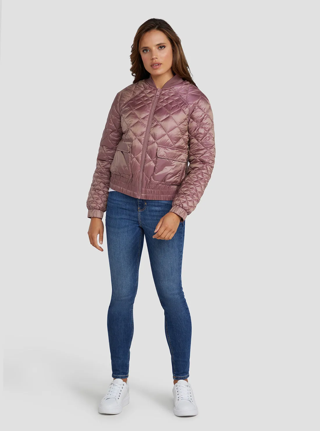 Mauve Rose Hilary Bomber Jacket