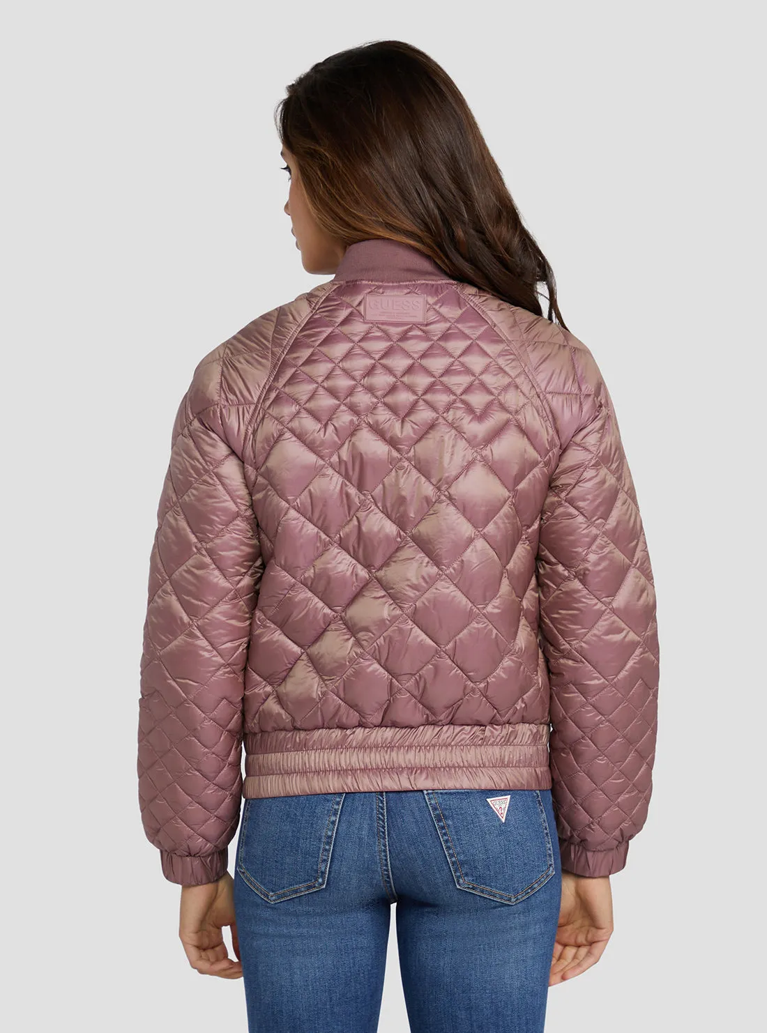 Mauve Rose Hilary Bomber Jacket