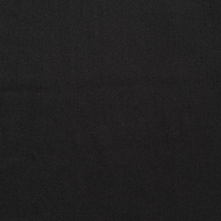 Plain Jet Black Luxury Stretch Suiting Cotton