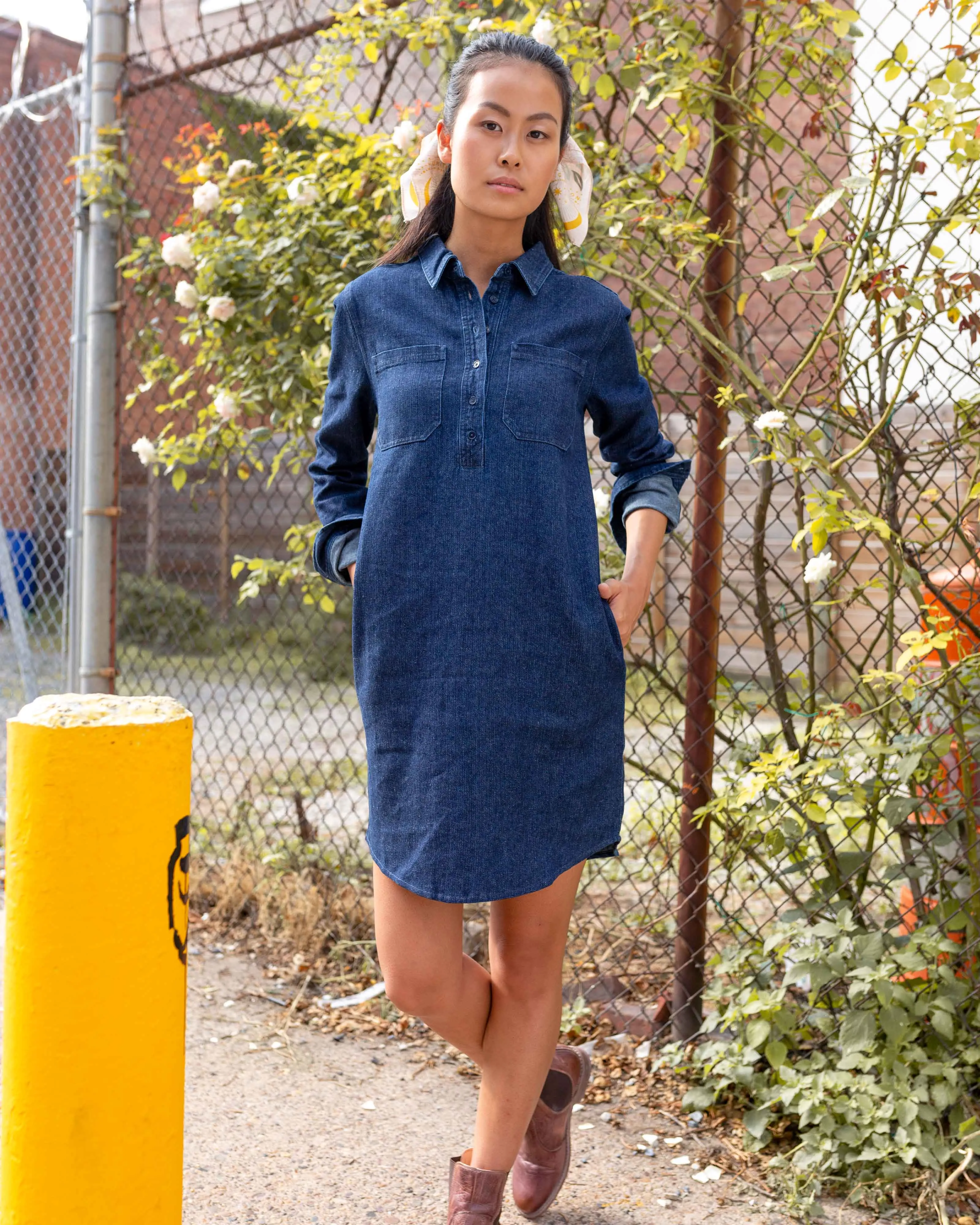 Recycled Denim Dress