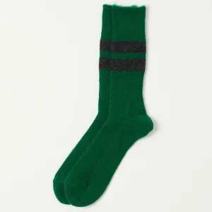 RoToTo Brushed Mohair Sock - Green