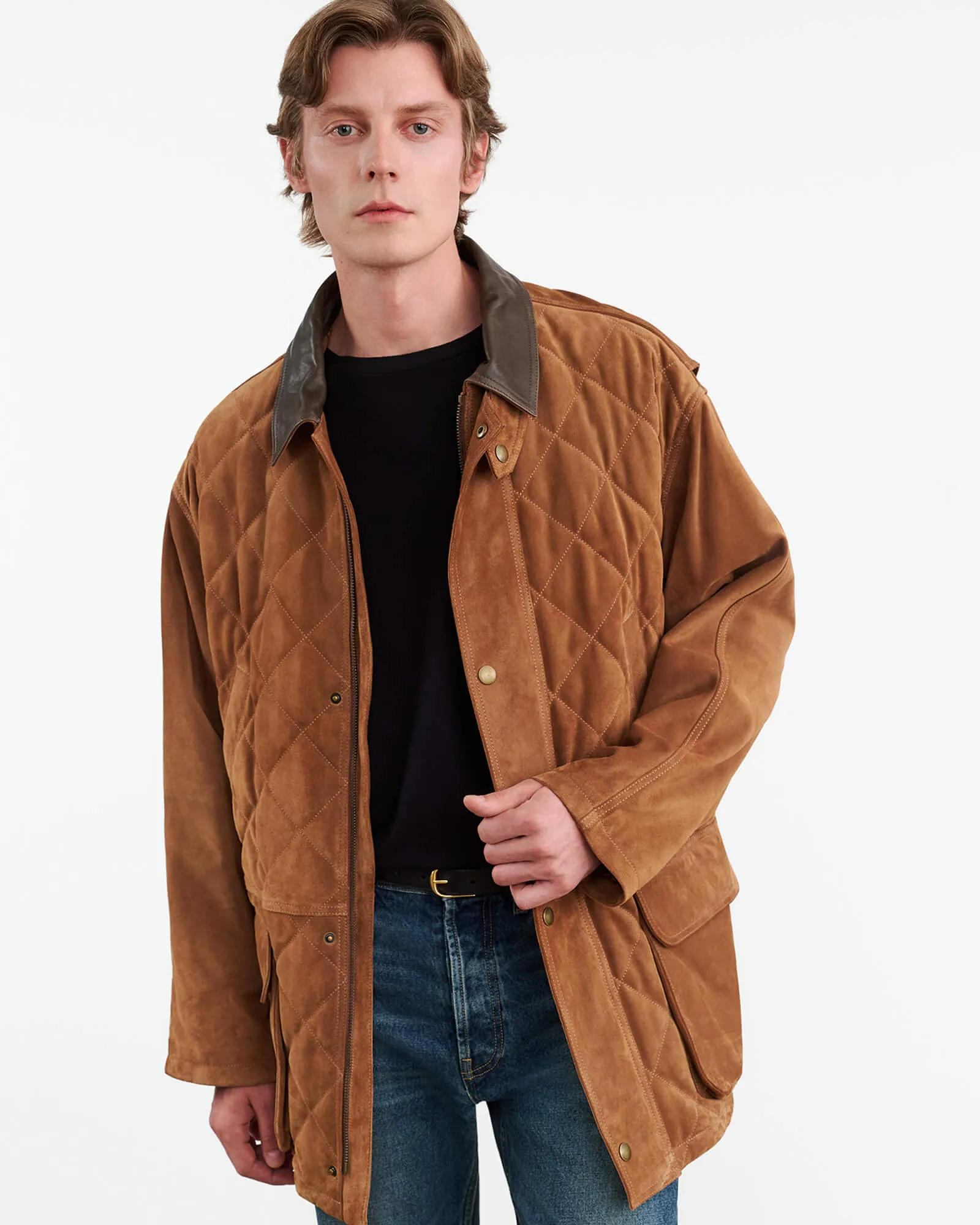 SLANE LEATHER PARKA