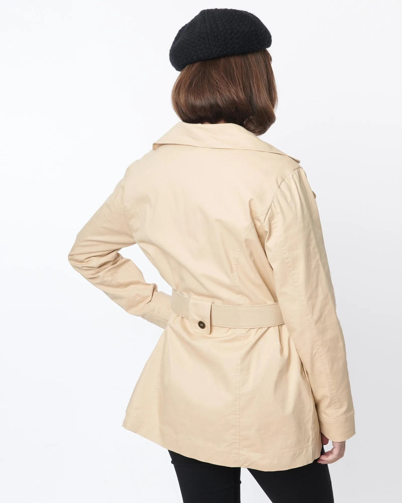 Smak Parlour Khaki Belted Trench Coat | Brown, Nude