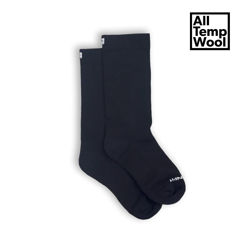 Socks - Black Logo Wool