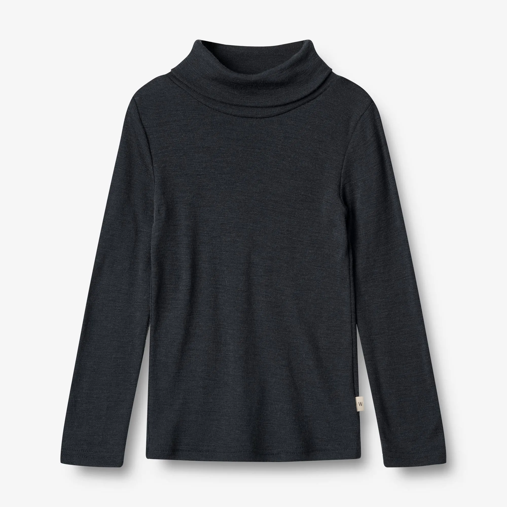 Wool T-Shirt Roll Neck Aksel - navy