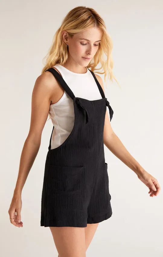 Z Supply Archer Gauze Romper - Black