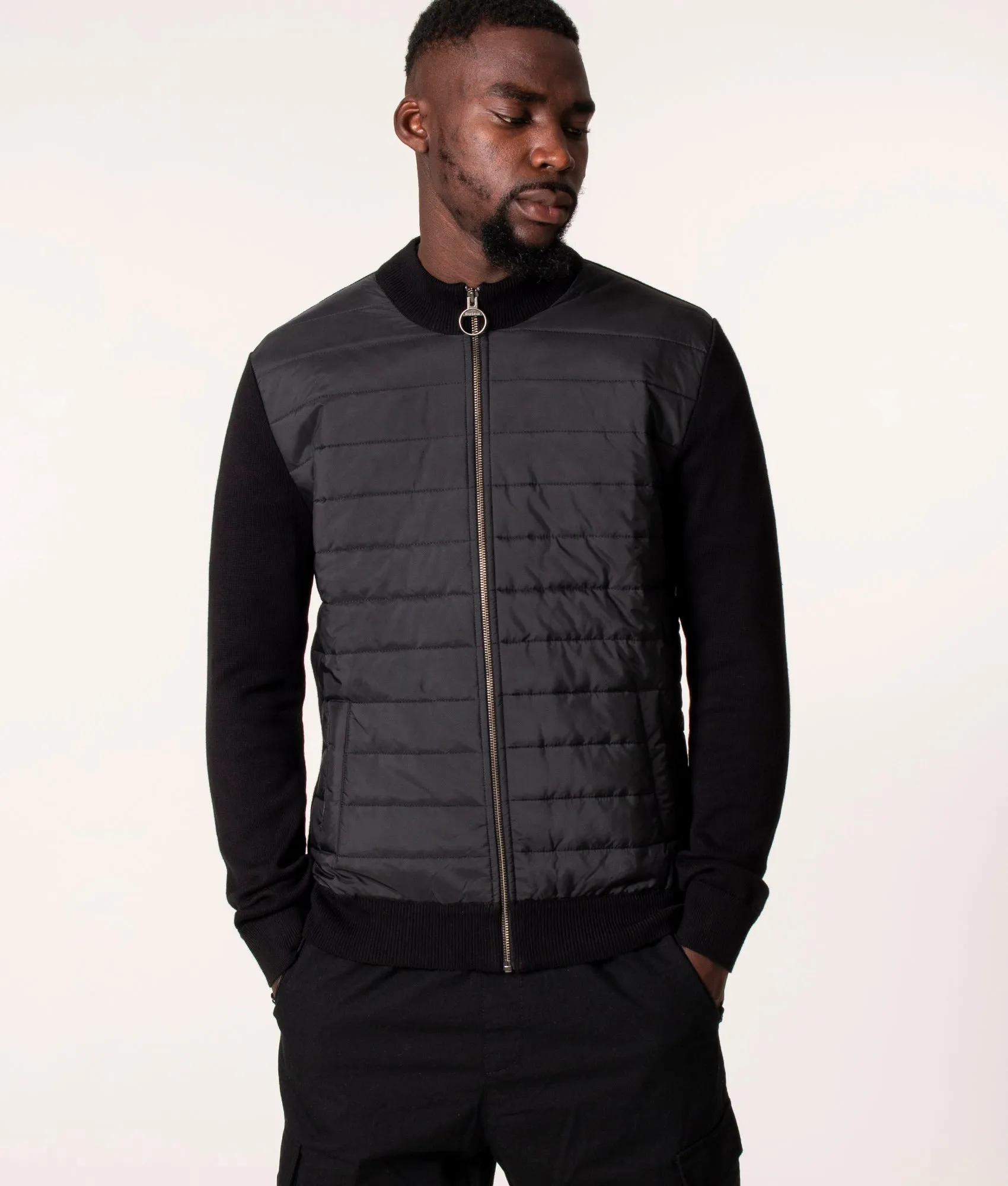 Zip Through Carn Baffle Hybrid Jacket